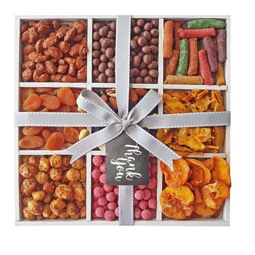 Thank You dried fruit and nuts gift platter - Image 4
