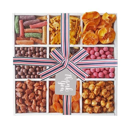 Thank You dried fruit and nuts gift platter