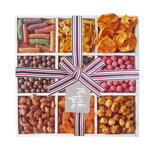 Thank You dried fruit and nuts gift platter