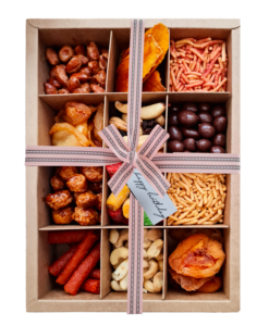 Happy Birthday Dried fruit and Nuts snack box Pink