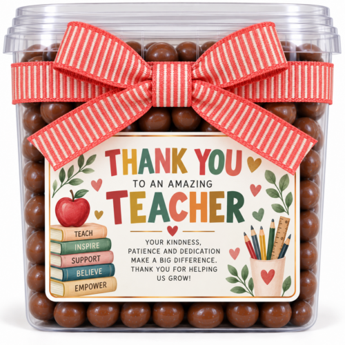 Teachers Appreciation Chocolate Gift Tub