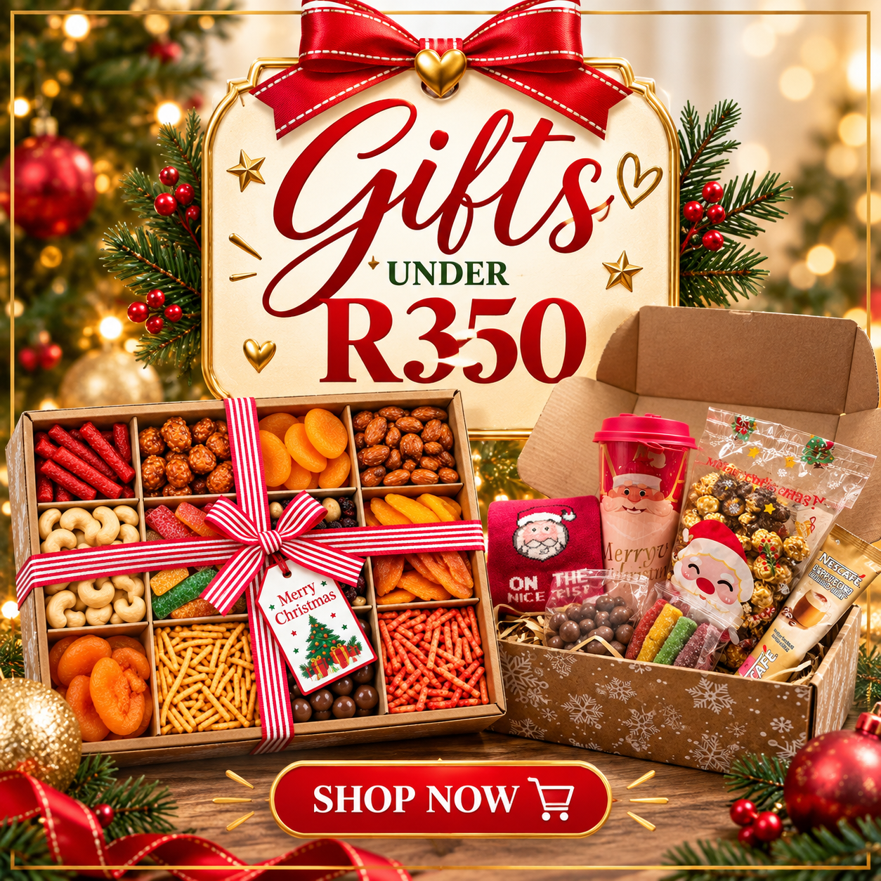 Festive Christmas Gift Hampers Under R350