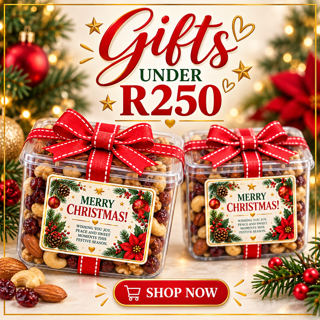 Festive Christmas Nut Gift under R250
